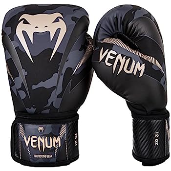 【中古】【輸入品・未使用】VENUM ボクシンググローブ Impact - インパクト（ダークカモ/サンド）/ Boxing Gloves (14oz)