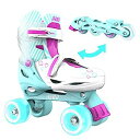 【中古】【輸入品・未使用】Yvolution Combo ローラースケートこども用 ローラーシューズ サイズ調整可能 18cm-24cm LED光るタイヤ 耐久...