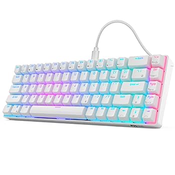 【中古】【輸入品・未使用】RK ROYAL KLUDGE RK68 (RK855) 有線 65% メカニカルキーボード RGB バックライト付き 超コンパクト 60% レイアウト 68キー ゲーミングキーボード