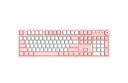 【中古】【輸入品・未使用】AK515 有線メカニカルゲーミングキーボード ? レッドスイッチ ? PBTキーキャップ ? ピンク-ホワイトマッチング ? ホワイトバックライト ?(2)