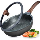 【中古】【輸入品・未使用】Vinchef ノンスティック ディープフライパン スキレット 蓋付き 11インチ/5クォート ソテーパン ドイツ 3C+ セラミック...