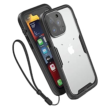 【中古】【輸入品 未使用】Catalyst 33フィート 防水ケース iPhone 13 Pro用 - 落下防止 6.6フィート クリアバック Catalyst Cruxアクセサリー対応 (ステルスブラック)