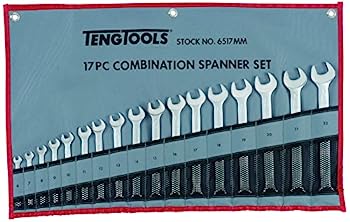 【中古】【輸入品 未使用】Teng Tools 17ピース 12ポイント メトリックコンビネーションレンチセット (6mm - 22mm) - 6517mm