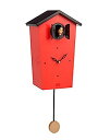 【中古】【輸入品・未使用】KOOKOO(クークー)バードハウス 赤色 12種類の鳥のさえずりが時を告げる 振り子 時計 12種類の鳥の声が楽しめる壁掛け時計 カ...