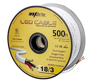 【中古】【輸入品・未使用】LEDケーブル183?C-fs 3?Conductor 500ft. Spool 183C