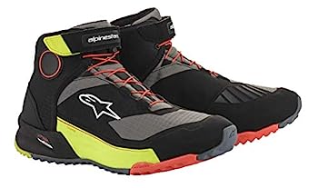 【中古】【輸入品・未使用】[アルパインスターズ] バイクシューズ BLACK YELLOW FLUO RED FLUO US 9/26.5cm CR-X DRYSTAR RIDINGシューズ 261 1820(2)