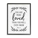 【中古】【輸入品・未使用】Stupell Industries You Are Loved 聖書の言葉 聖書の言葉 宗教的な引用句 文字と裏地付き
