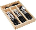 【中古】【輸入品・未使用】Jean Dubost フラットウェアセット トレイ付き 24 Piece ブラック SKU: LNG_07/13152.BLKa_C...