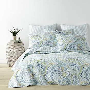 【中古】【輸入品・未使用】Levtex Home Cortona ペイズリーキング キルトセット グリーン コットン100% リバーシブル 【中古】【輸入品・未使用】Levtex Home Cortona ペイズリーキング キルトセット グリーン コットン100% リバーシブル