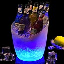 【中古】【輸入品・未使用】6個セット LED アイスバケツ - ポータブル カラフル グラデーション アイスバケツ 5 リットル、ホームバー、チリングビール、シ...