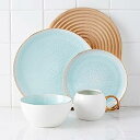 【中古】【輸入品・未使用】Stone lain Josephine 磁器食器セット 16点セット 4人用 ミント