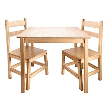 【中古】【輸入品・未使用】Rose Art キッズ ソリッド天然木テーブルと椅子2脚セット