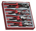 【中古】【輸入品・未使用】Teng Tools 8ピース プライヤーセット ツールトレイ (サイドカッター、ラインマン、ロングノーズ、ウォーターポンプ) - T...