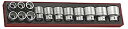 【中古】【輸入品・未使用】Teng Tools 14ピース 3/4インチ ドライブ 12ポイント SAE レギュラー/シャロー ソケットセット (7/8-1 7...