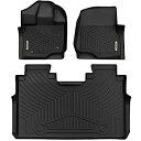 【中古】【輸入品・未使用】OEDRO フロアマット 2015-2023 Ford F-150 SuperCrew Cab用 ユニーク ブラック TPE 全天候ガ...