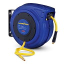 【中古】【輸入品・未使用】Goodyear グッドイヤー エアホースリール 格納式 9.5mm(3/8インチ) x 15.24m(50フィート) ハイブリッドポ...