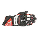 【中古】【輸入品・未使用】alpinestars(アルパインスターズ)バイクグローブ ブラック/ホワイト/ブライトレッド (サイズ:L) GP PRO R3グロ...