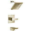 【中古】【輸入品・未使用】Delta Faucet T14443-PN Trillian Monitor 14シリーズ タブとシャワートリムタブ&シャワー 光沢ニッケル(4)