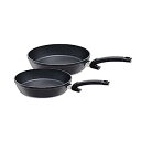 【中古】【輸入品・未使用】Fissler Adamant Comfort ノンスティックフライパンセット 9.5インチ&11インチ 2個セット
