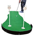 【中古】【輸入品・未使用】XL 屋内ゴルフパッティンググリーン - プロフェッショナルパッティングマット バックストップと本物のパッティンググリーンフラッグ付き...
