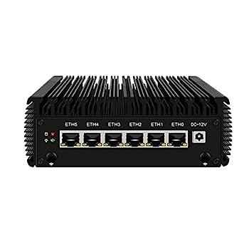 【中古】【輸入品・未使用】Micro Firewall Appliance, Mini PC, VPN, Router PC, インテル J6413, HUNSN RJ09, AES-NI, 6 x インテル 2.5GbE I226-V LAN, Console, HDMI, G