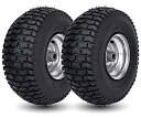 【中古】【輸入品・未使用】2パック 15x6.00-6 芝刈り機タイヤ 3/4インチブッシング用 15x6.00-6 タイヤとホイールセット