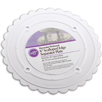 Decorator Preferred Separator Plate Scalloped Round 15.2cm