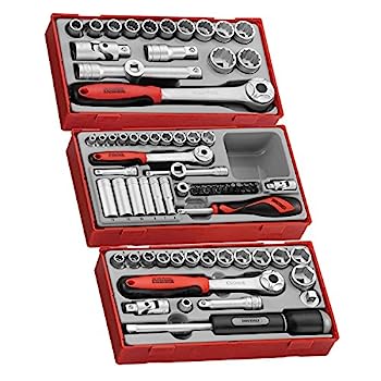 【中古】【輸入品 未使用】Teng Tools 72ピース ミックスドライブソケットセット - TT1218-KIT1 シルバー