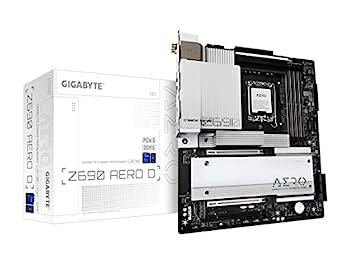 【中古】【輸入品 未使用】GIGABYTE Z690 AERO D Rev. 1.0 マザーボード ATX Intel Z690チップセット搭載 MB5572 ホワイト