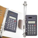【中古】【輸入品・未使用】リングバインダー 電卓ポートフォリオ ルーズリーフとスクエア電卓 1インチバインダー用 パッドフォリオ用 2インチバインダー 3インチバインダー