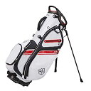 【中古】【輸入品・未使用】Wilson Staff EXO II メンズゴルフバッグ - キャリー、ホワイト/ブルー/レッド