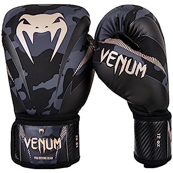 【中古】【輸入品・未使用】VENUM ボクシンググローブ Impact - インパクト（ダークカモ/サンド）/ Boxing Gloves (12oz)