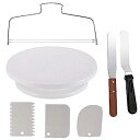 【中古】【輸入品・未使用】Cake Decorating Turntable,Thsinde Cake Decorating Supplies With Decorating Comb/Icing Smoother(3pcs),2 Icing Spatula With Sided & Angle