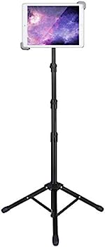 【中古】【輸入品・未使用】elitehood iPad三脚スタンド 高さ調節可能 iPadスタンドホルダー & iPadフロアスタンド 360°回転iPad三脚...