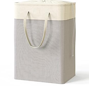 【中古】【輸入品・未使用】SimpleHouseware 長方形テリレンコットン 折りたたみ式ランドリーバスケッ..