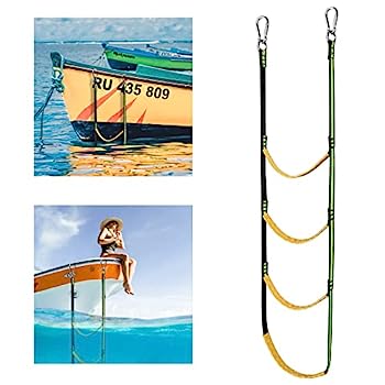 【中古】【輸入品・未使用】4段 ボートロープはしご ボートロープはしご 延長 アシストボート折りたた..