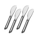 【中古】【輸入品・未使用】Towle Living Wave Stainless Steel Cheese Spreader, Set of 4 by Towle Living