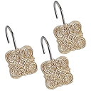 【中古】【輸入品・未使用】(Beige) - Creative Scents Shower Curtain Hooks Set of 12 Shower Set...