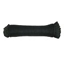 【中古】【輸入品・未使用】ブラックダクロンポリエステルロープ3?/ 16?x 100?ft ( # 6?)