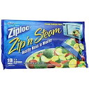 【中古】【輸入品・未使用】Ziploc Zip ' N Steam Cooking Bags、M、10-count (パックof 4?)