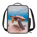 【中古】【輸入品・未使用】Vunko ウミガメ 断熱ランチバッグ 学校 仕事 オフィス ピクニック 海 ハワイ トート ランチボックス コンテナ 大人と子供用 ...