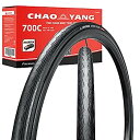【中古】【輸入品・未使用】Chao YANG ロードバイクタイヤセット 折りたたみ式自転車タイヤセット ダブルトレッドパンク保護機能付き 700x23C オンロ...