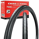 【中古】【輸入品・未使用】Chao YANG ロードバイクタイヤセット 折りたたみ式自転車タイヤセット ダブルトレッドパンク保護機能付き 700x25C オンロ...