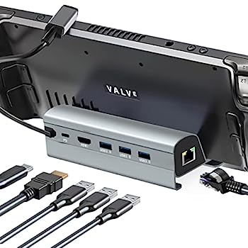 【中古】【輸入品・未使用】NUXOA スチームデッキドック 【アルミニウム合金】 6イン1 ドッキングステ..