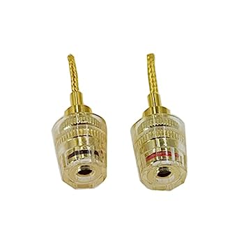 【中古】【輸入品・未使用】Arklove ピンからバナナメスねじ式コネクタ デッドボルト フレックスピン バナナアダプタープラグ 4mmメスバナナジャックセンターサラウンドワイ