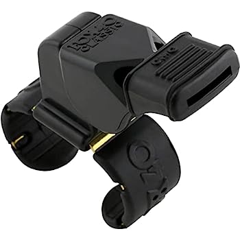 【中古】【輸入品・未使用】(Black) - Fox 40 Classic CMG Official Finger Grip Whistle