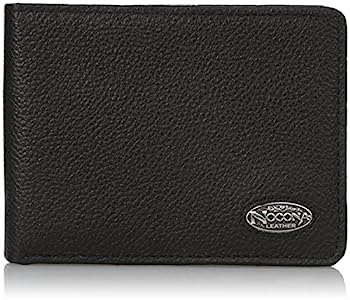 Nocona Belt N5480601 Passcase Smooth Leather Bi-Fold Wallet, Black - One Size