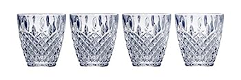 【中古】【輸入品・未使用】Mikasa Harding Double Old Fashioned Glass, 280ml, Set of 4