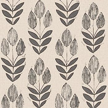 【中古】【輸入品・未使用】NuWallpaper NU2459 フォークチューリップ 剥がして貼れる壁紙 ニュートラル