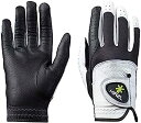 【中古】【輸入品・未使用】HIRZL Glove トラストコントロール2.0プロフェッショナルオールウェザーレザーゴルフグローブカンガルー/カブレッタ(左手着用) M-L ホワイト/ブ